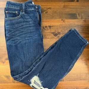 Abercrombie & Fitch Women's Dark Blue Skinny Jeans